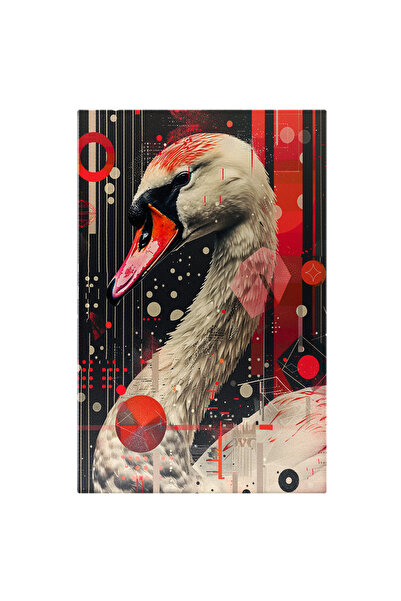 StoryGift Romania Tablou Canvas: O Lebădă Într-un Dans Al Roșului Electrizant...