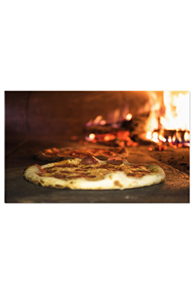 StoryGift Romania Tablou Canvas Perspectiva Detaliata A Unei Pizze Italiene C...