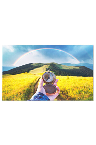 StoryGift Romania Tablou Canvas: Calator In Cautarea Arcului Vechi - Navigand Prin Culori
