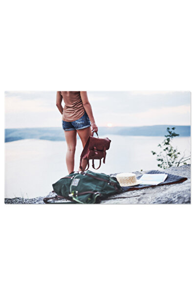 StoryGift Romania Tablou Canvas Cu Relaxare La Lac - Privind Viata Plina De B...