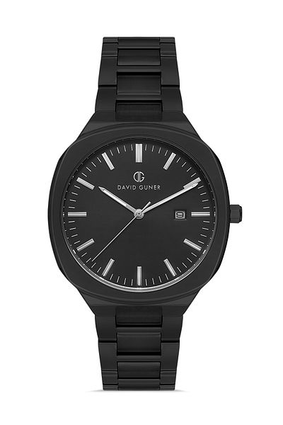 DAVID GUNER Gun Coated Black Dial Men's Wristwatch Dg-8413Ga-V2