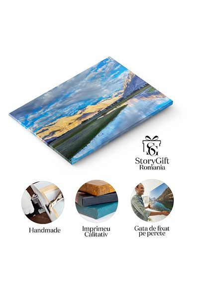 StoryGift Romania Tablou Canvas - Voile Himalaya: Cer, Kashmir, Peisaj, High Dynamic Range, Munți, Indian