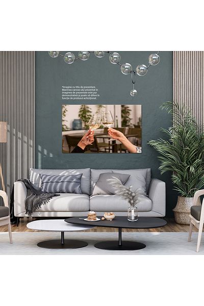 StoryGift Romania Tablou Canvas: Sarbatoarea Anului Nou Cu Cuplu Toastand - Revelion, Sampanie, Sarbatoare, Atmos