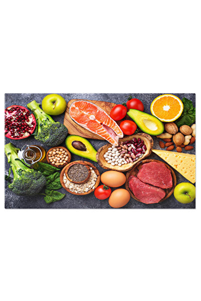 StoryGift Romania Tablou Canvas Dieta Echilibrata - O Varietate De Alimente S...