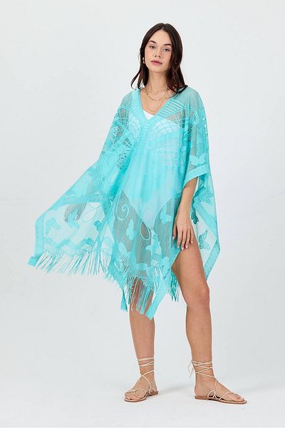 Bysenby Bysen Butterfly Patterned Beach Pareo - Loose Dress