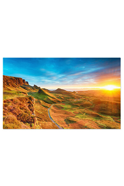 StoryGift Romania Tablou Canvas Rasarit Magic Peste Quiraing, Insula Skye, Pe...