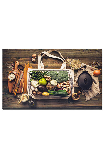 StoryGift Romania Tablou Canvas - Bucatarie Eco: Alimente Proaspete Si Ambala...