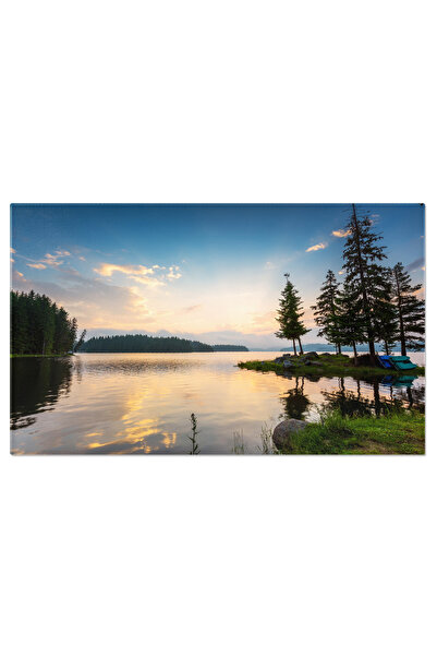 StoryGift Romania Tablou Canvas - Rasarit Serein La Munte: Reflection, Bulgar...