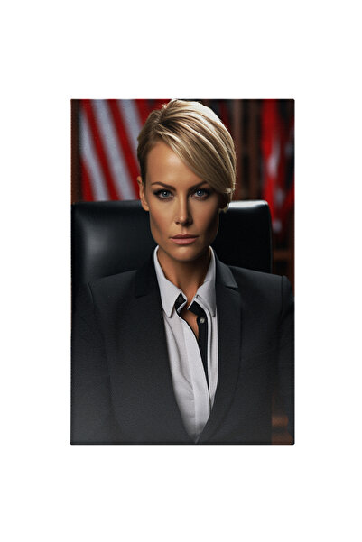 StoryGift Romania Tablou Canvas: Femeie Serioasa La Costum - Functie De Condu...