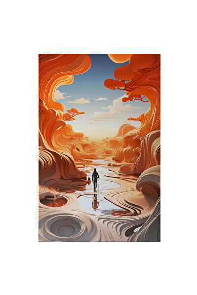 StoryGift Romania Tablou Canvas: Peisaj Abstract - Senin Calator Drum Pictura...