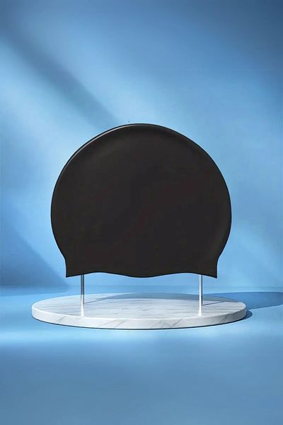 Go İthalat Latex Swimming Pool Cap Silicone Rubber Sports Training Professional Women Men Swimming Cap