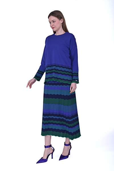 Invee İNVEE 7028 Mor Triko Etek