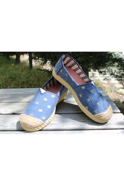 Tezcan Aksesuar Summer Linen Ballerina Shoes