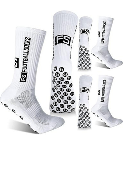 Shuttle Park Custom Unisex White Anti Slip Non-Slip Silicone Towel Sole Seamless Match Pro Sports Socks