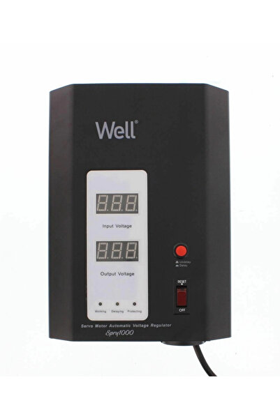 Well Stabilizator tensiune 600W WELL AVR-SRV-SPRY1000BK-WL