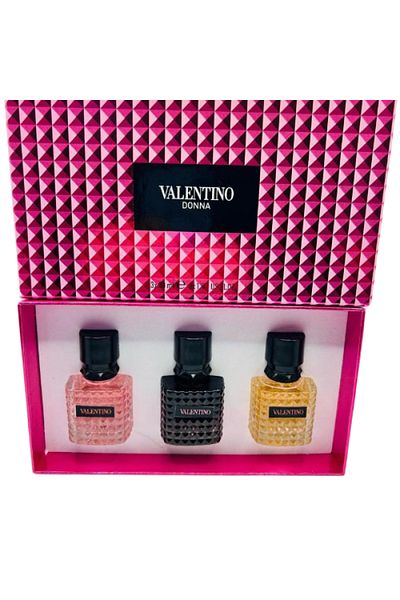 Valentino Valentino Donna Unisex Perfume Set 3 x 30ml