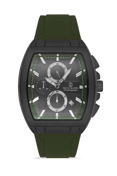 DAVID GUNER Gun Coated Black Dial Men's Wristwatch Dg-8485Gd-Zf2