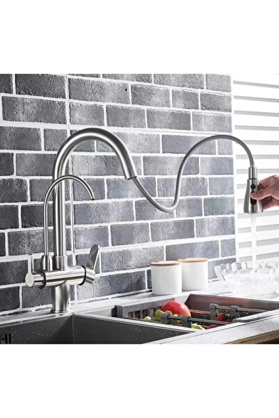 FAWER Faucet & Shower FLEKO KROM ARITMALI SPİRALLİ MUTFAK BATARYASI