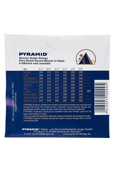 Pyramid Pyramid Electric Strings 008-038 Electric Guitar Strings