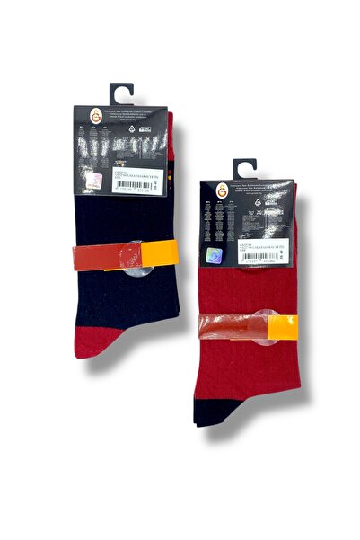 Galatasaray Licensed Adult 2 Pairs Socket Socks 1905-2