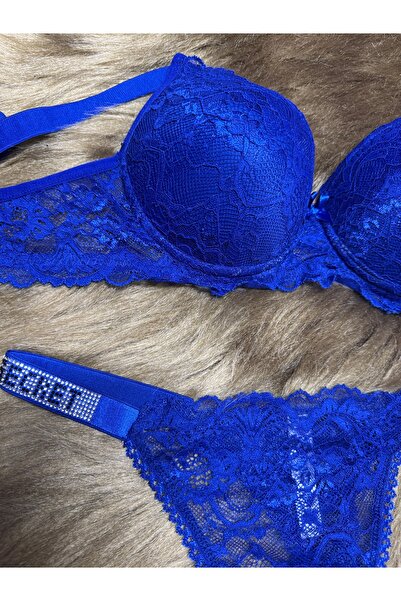 SATTENS Δαντελωτό VIP ΣΕΤ ΣΟΥΤΙΕΝ ΜΕ ΠΕΤΡΑ - ΣΕΤ ΕΣΩΡΟΥΧΩΝ ΜΕ ΓΕΜΙΣΜΕΝΟ ΚΟΥΠ B