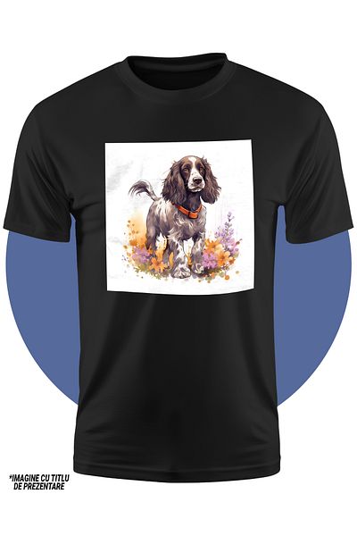 StoryGift Romania Tricou Copii Cu Un Catel Blanos Care Se Uita In Departare, Natura, Ilustratie, Abstract, F