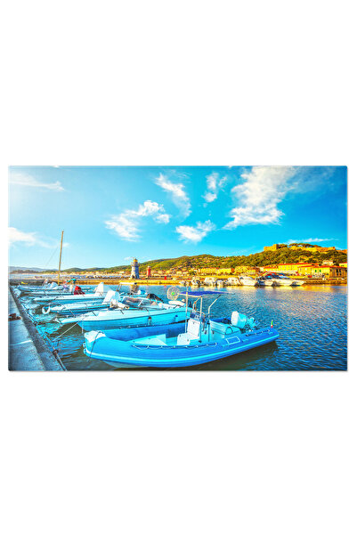 StoryGift Romania Tablou Canvas 120 x 80CM Castiglione della Pescaia, Far si ...