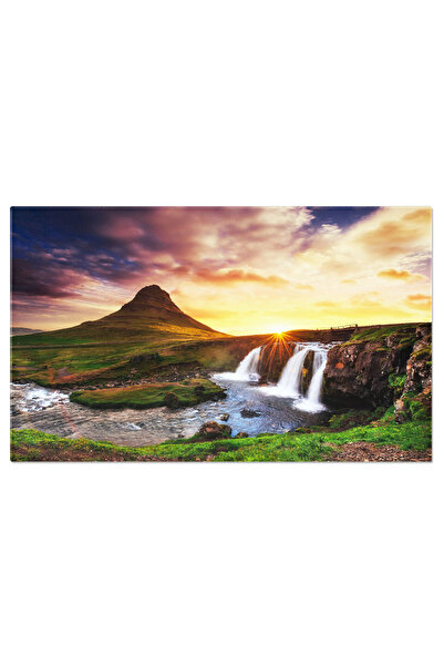 StoryGift Romania Tablou Canvas - Vedere Uimitoare A Vulcanului Kirkjufellsfoss Din Islanda - Frumusetea Naturii