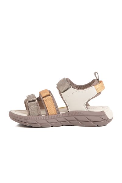 pepino Cream Velcro Boys' Flat Sandals
