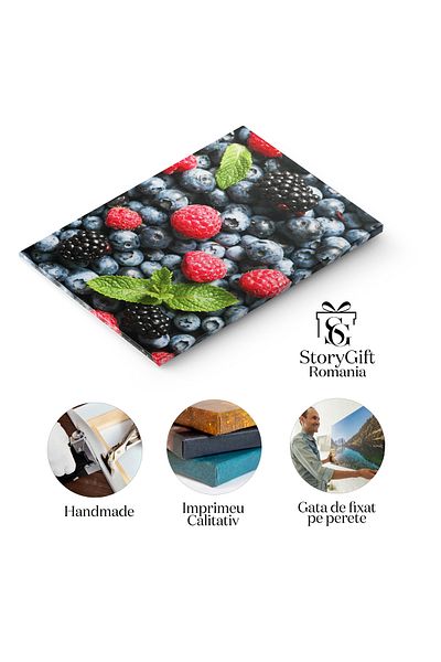 StoryGift Romania Tablou Canvas: Nutritie Naturala: Fructe Delicioase