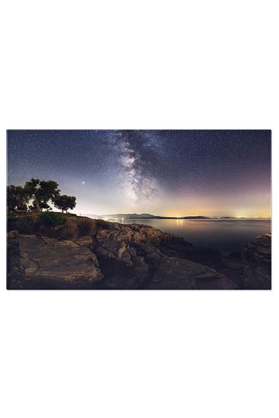 StoryGift Romania Tablou Canvas Panorama Caii Lactee Noapte, Stele, Galaxie, Spatiu, Peisaj 3038
