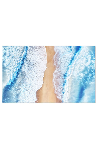 StoryGift Romania Tablou Canvas Fotografie Vedere De Sus La Plaja Si Mare, Pe...