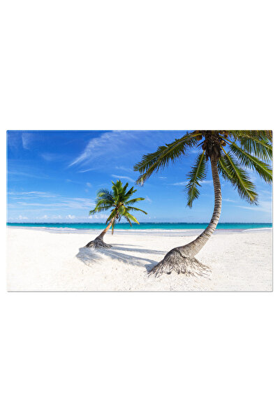 StoryGift Romania Tablou Canvas Plaja Tropicala Cu Palmieri, Plaja, Palmieri,...