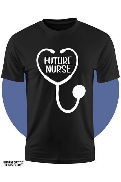 StoryGift Romania Children's T-shirt For A Future Nurse - Medicine Help 100% Cotton, Unisex, Black, 12