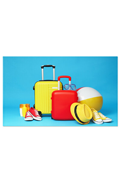 StoryGift Romania Tablou Canvas - Calatorind In Stil: Accesorii De Vacanta