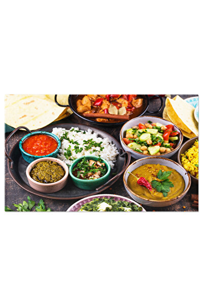 StoryGift Romania Tablou Canvas Gustari Traditionale Din India, Un Festival D...