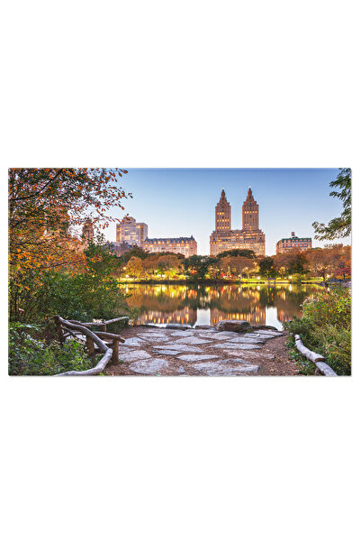 StoryGift Romania Tablou Canvas - Sera Toamna In New York City - Dusk, Central, Landscape, Nature