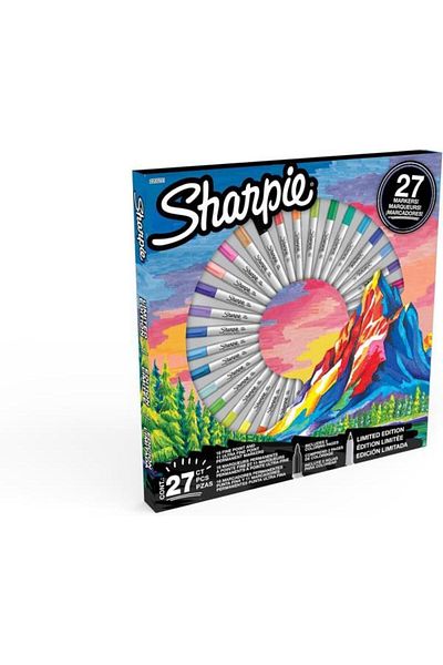 Sharpie Fine Permanent Marker Mountain - Box of 27 -2205231