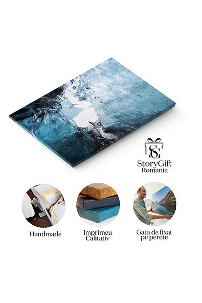 StoryGift Romania Tablou Canvas: Cautarea Aventurii In Pesterile De Gheata - Islanda