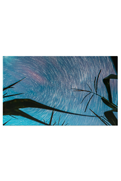 StoryGift Romania Tablou Canvas Timelapse Cu Urme De Stele, Univers, Noapte, ...