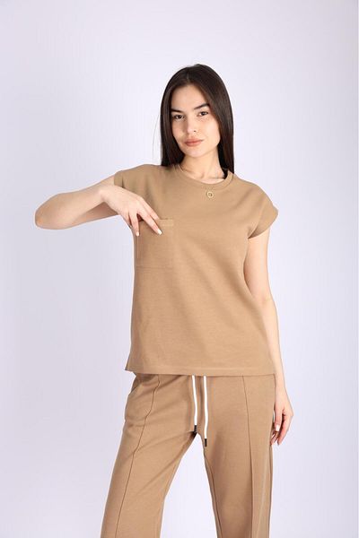 PRADIER Short Sleeve Bottom Top Tracksuit Set