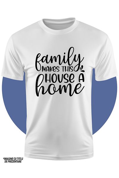 StoryGift Romania Tricou Copii Cu Mesajul "familia Face Din Aceasta Casa "acasa"" - Pace Intelegere 100% Bum