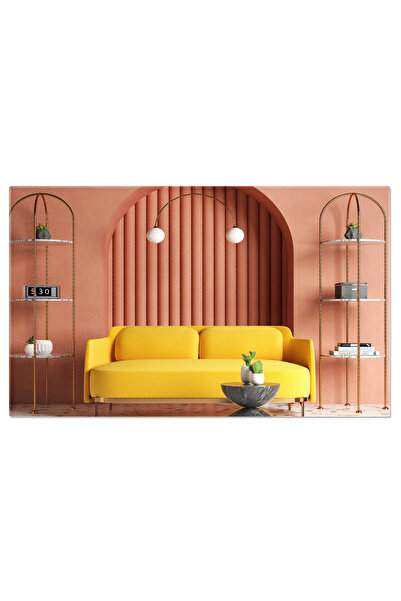 StoryGift Romania Tablou Canvas - Compozitie Retro Cu Scaun Si Decor In Stilu...