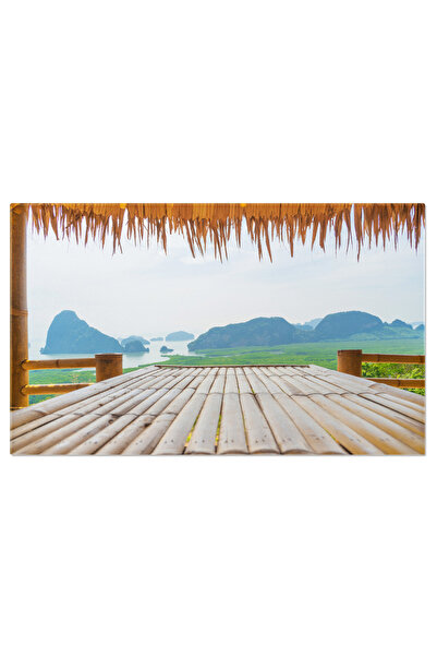 StoryGift Romania Tablou Canvas Plaja Pentru Fundal De Calatorie In Thailanda, Turcoaz, Mare, Phuket, Plaja, Barc