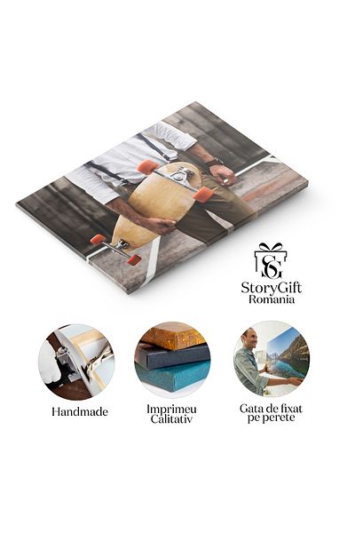 StoryGift Romania Tablou Canvas Moda Si Tineret Barbat Moda Imbracat Intro Camasa Alba, Reflectand Confidenta Si