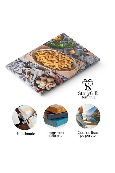 StoryGift Romania Tablou Canvas - Delicii Italiene - Bucurii Culinare Cu Paste