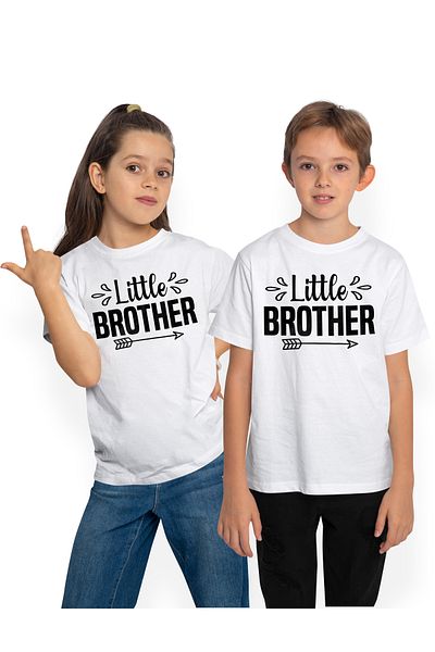 StoryGift Romania Children's T-shirt For A Good And Appreciated Little Brother 100% Cotton, Unisex, White, 12 Years, 1