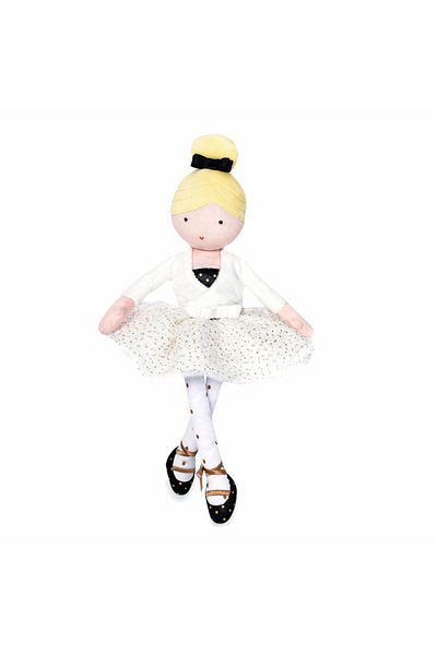 JOLIJOU Balerina Anais, 35 cm, material textil, alb
