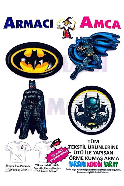 Armacı Amca ÜTÜ İLE YAPIŞAN 4 ADET ÖRME KUMAŞ ARMA YIRTIK KAPATICI PRATİK YAM...