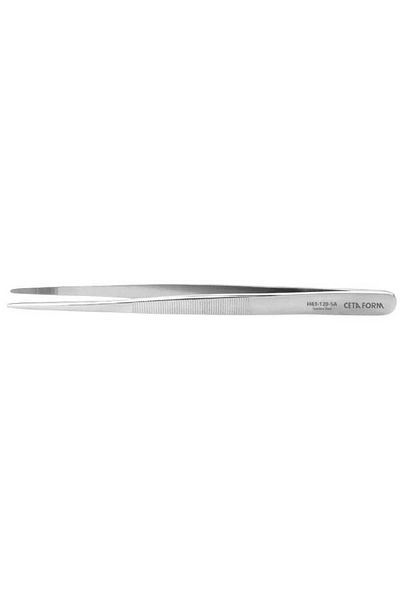 CETA FORM H43-120-Sa Serrated, Straight Blunt Tip Tweezers - H43-120-Sa